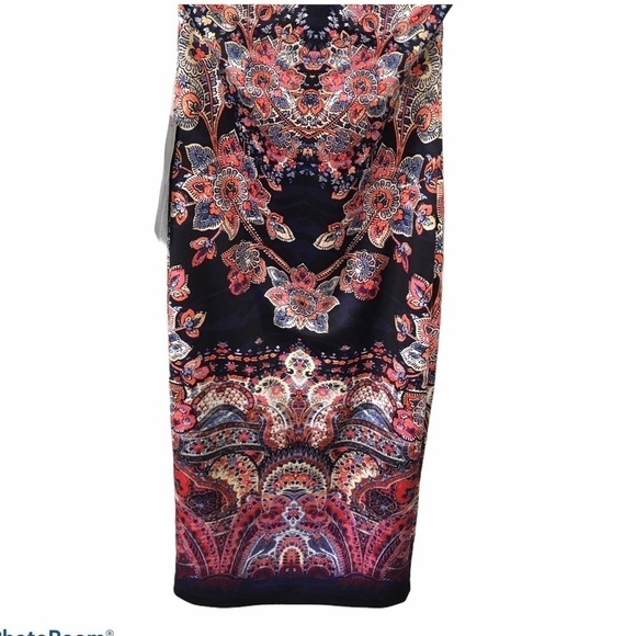 BeBe Floral Print Criss Cross straps Dress New D61 - Picture 7 of 9